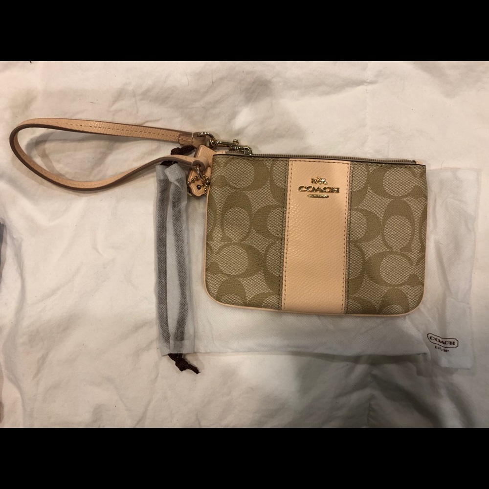 Authentic, brand new Coach wristlet